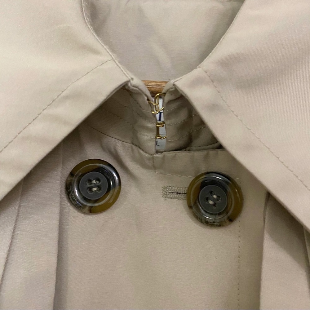 Pendleton Khaki Double Breasted Belted Trench Coat - image 6